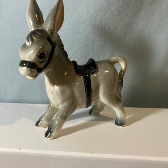 Vintage Ceramic Donkey by Artmark Made in Japan 5" - Picture 2 of 7